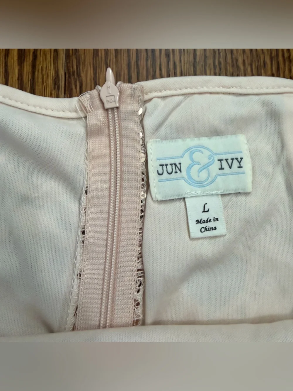 Jun & Ivy Fun Sequined Cream Gold Mini Skirt Size Large
